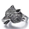 Bague Loup Tribal (Acier)