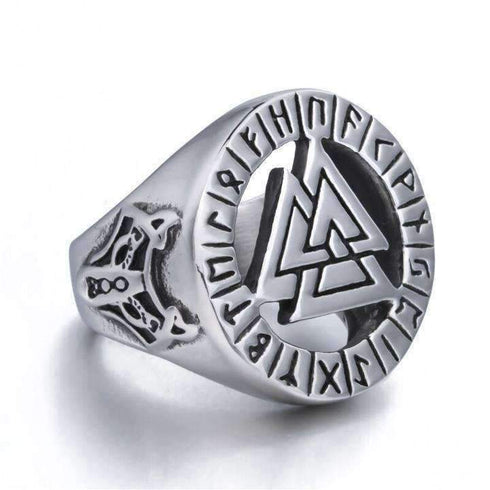 Bague Loup Pyramide (Acier)