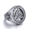 Bague Loup Pyramide (Acier)