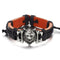 Bracelet Tête de Loup Cuir