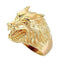 Chevalière Tête de Loup (Plaqué Or)