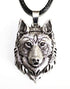 Collier Loup Animal Totem (Acier)