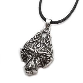 Collier Loup Antique (Acier)
