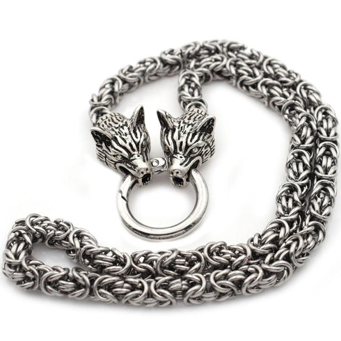 Collier Loup Bûcheron (Acier)