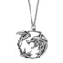 Collier Loup en Acier
