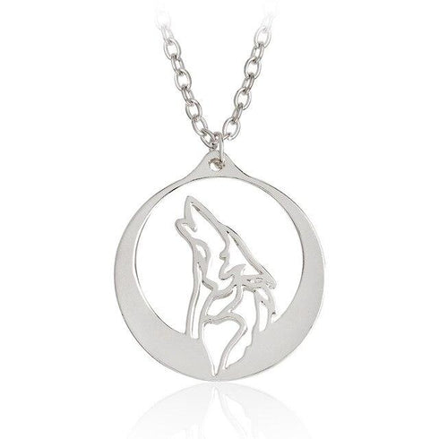 Collier Loup Hurlement (Acier)
