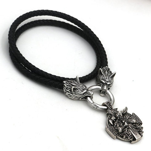Collier Loup Médiévale (Acier)