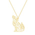 Collier Loup Origami