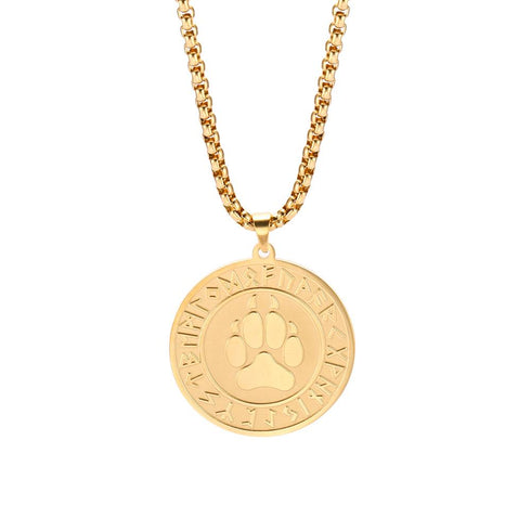 Collier Loup Patte de Loup (Doré)