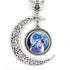Collier Loup Pleine Lune (Acier)