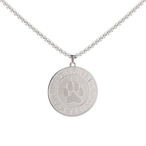 Collier Loup Rond (Acier)