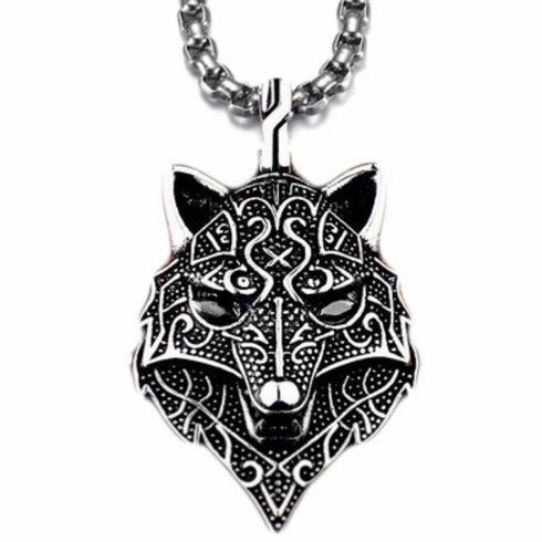 Collier Tête de Loup (Acier)