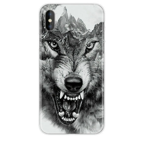 Coque Iphone Loup Gris