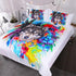 Housse de Couette Loup Fleurie