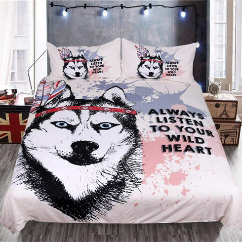 Housse de Couette Loup Tribal