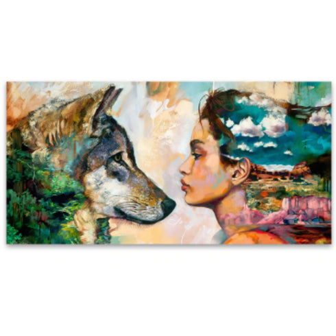 Peinture Loup Moderne