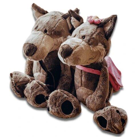 Peluche Loup et Louve