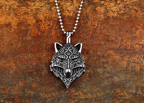 Collier Tête de Loup (Acier)