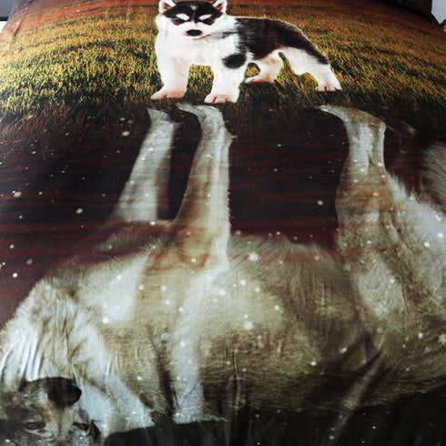 Housse de Couette Chien-Loup