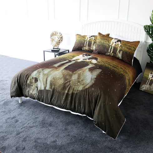 Housse de Couette Chien-Loup