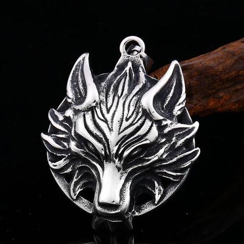 Collier Loup Tribal (Acier)