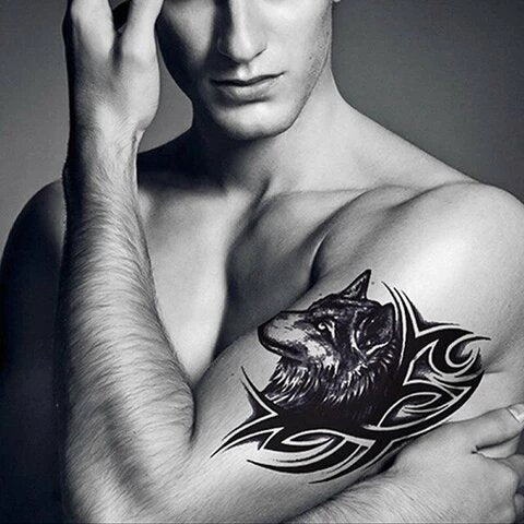 Tatouage Loup Tribal