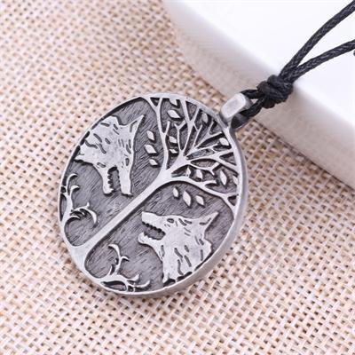 Collier Loup Nature (Acier)