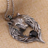 Collier avec Pendentif Tête de Loup (Acier)