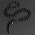 Collier Loup Griffe en Obsidienne