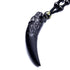 Collier Loup Griffe en Obsidienne