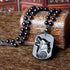 Collier Loup en Obsidienne noire