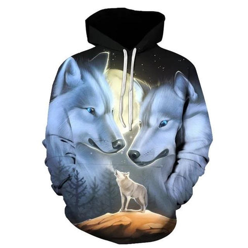 Sweat Loup Pleine Lune