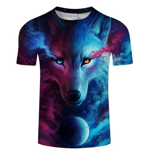 T-Shirt Loup 3D