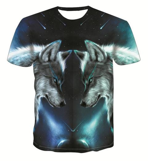 T-Shirt Loup au Deux Loup