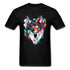 T-Shirt Loup Coloré 3D