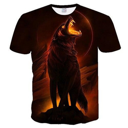 T-Shirt Loup Géant