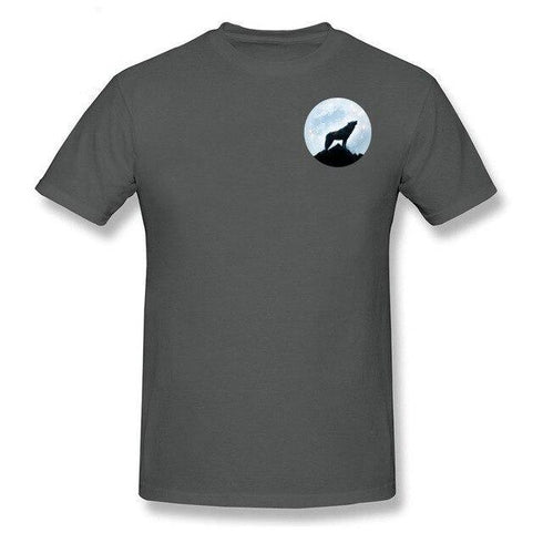 T-Shirt Loup Gris Foncé