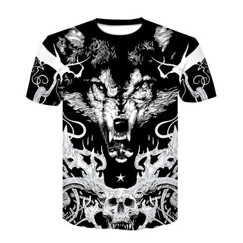 T-Shirt Loup Guerrier