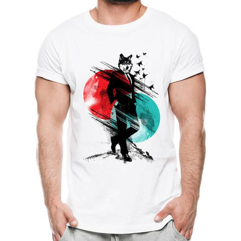 T-Shirt Loup Hipster