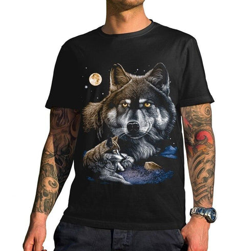 T-Shirt Loup Homme