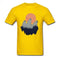 T-Shirt Loup Hurlant Jaune