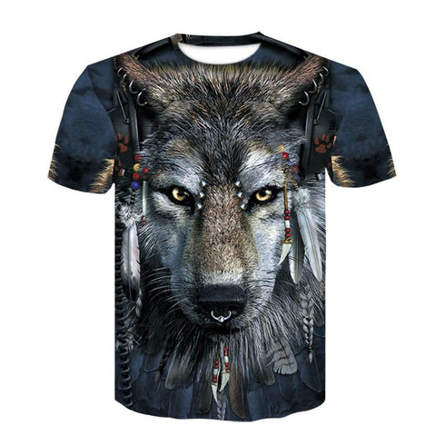 T-Shirt Loup Indien