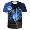 T-shirt Loup Lune