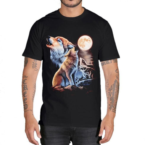 T-Shirt Loup Meute Hurlant