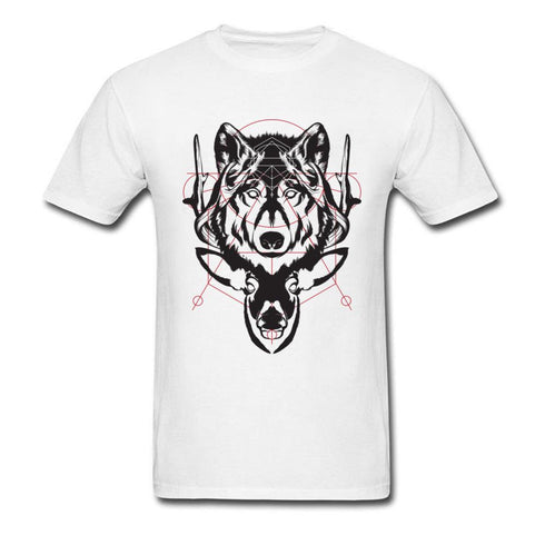 T-Shirt Loup Symétrique
