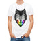 T-Shirt Tête de Loup à Couleur