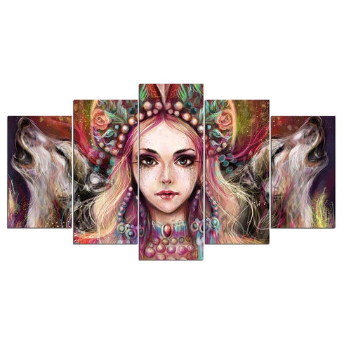 Tableau Loup Décoratif