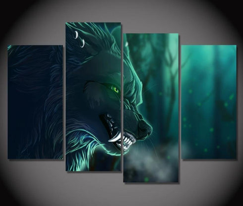 Tableau Loup Dessin Animé