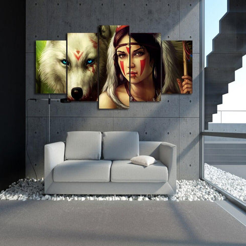 Tableau Loup Indien
