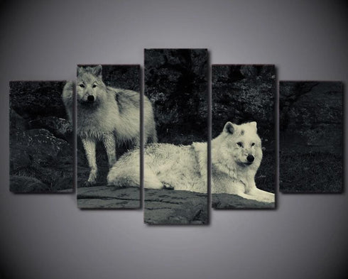 Tableau Loup Moderne